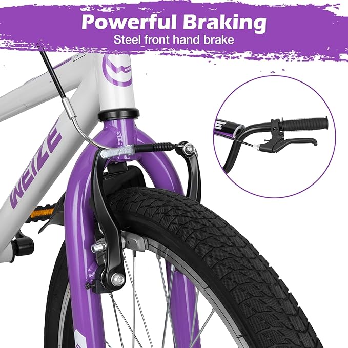 WEIZE Kids Bike,14 16 20 Inch Children Bicycle for Boys Girls Ages 3-12 Years Old, Rider Height 32-60 Inch, Coaster Brake, Multiple Color Options