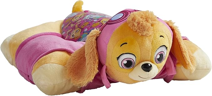 Pillow Pets Paw Patrol Skye Sleeptime Lite, 11" Nickelodeon Stuffed Animal Nightlight