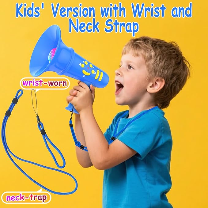 Voice Changer for Kids,Birthday Gift for Boys Girls Ages 3,4,5,6,7,8 - Boy Toys for 3-8+ Year Old - Noise Maker Prank Gift for Christmas,Easter,Halloween,Cool Gadgets for Boys Toddler (Blue)