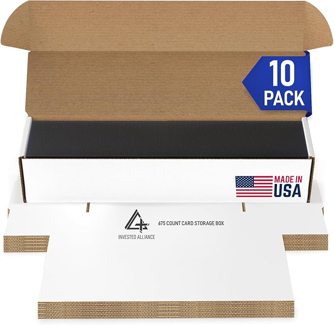Premium Trading Card Box Storage For Sports, Baseball, Football, Basketball, MTG & TCG Collector | Baseball Card Storage Boxes & Organizer For Magic Sorter Bulk. Sports Holder For Collection.