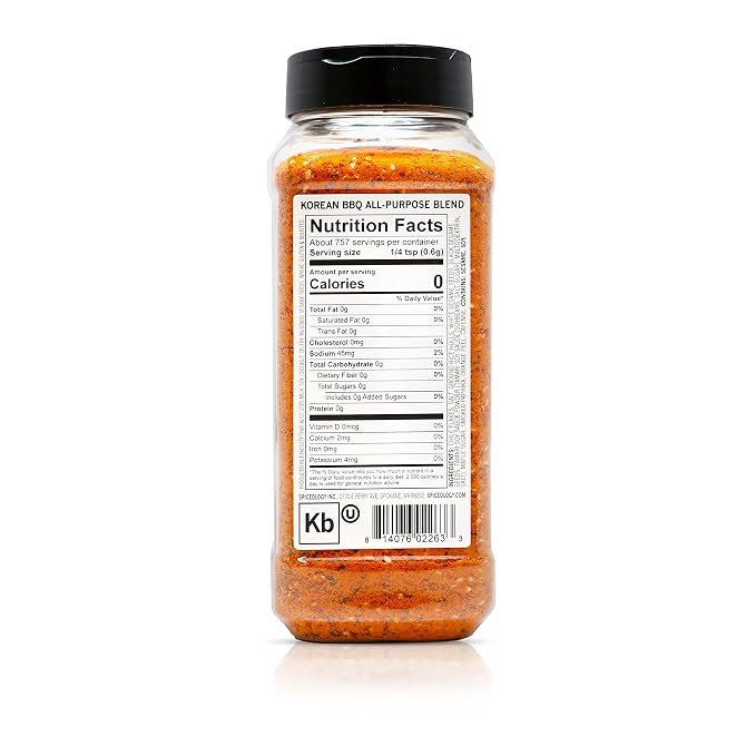 Spiceology Korean BBQ Seasoning, 16 oz | Sweet & Savory Asian Rub For BBQ, Bulgogi, Ramen, Stir Fry, For Steak, Pork & Chicken