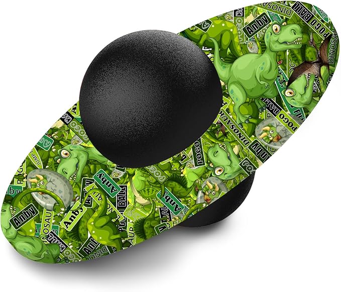 Pogo Ball for Kids & Adults Up to 200lb, Balance Coordination Trick Bounce Board Pop Ball Cool Fun Challenge Indoor Outdoor Toys Pogo Jumper Birthday Gifts for Boys Girls