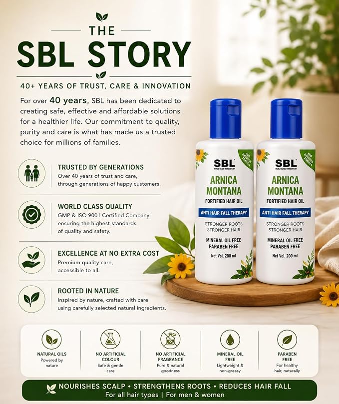 SBL's Arnica Montana Oil 200ml (Pack of 2)