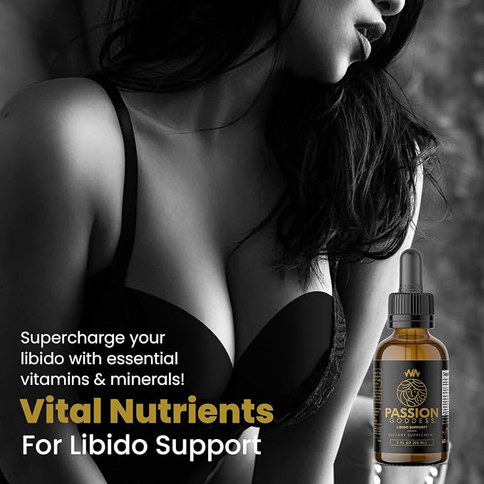 Warped Wellness Womens Libido Booster Drops | Maca Root for Female Specific Arousal | Passion Goddess | Enhance Desire Boost Intimacy and Wellness Supplement Support