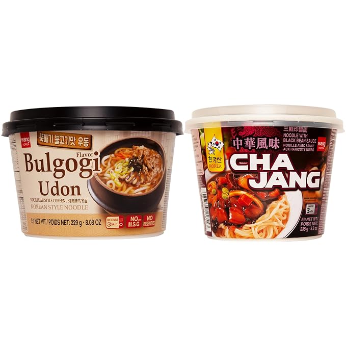 Wang Noodle Lovers Pack - Korean Bulgogi Udon, Jjajang