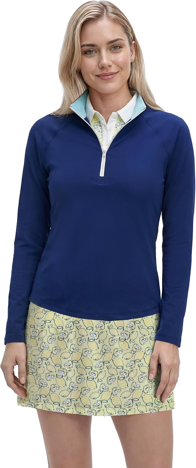 Izod Women's 1/4 Zip Pullover Performance Stretch Long Sleeve Golf Running