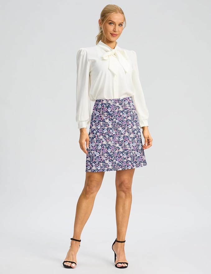 G Gradual 19" Skorts for Woman with Pockets High Waist Golf Skirt | Lightweight, Stretchy, Breathable, Tummy Control, Built-in Shorts, Athletic, Tennis, Pickleball, Casual Summer