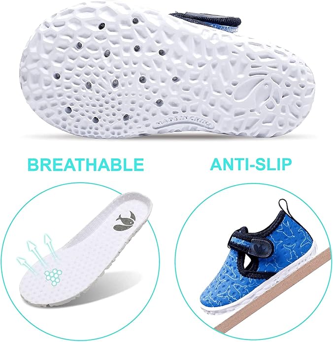 JOINFREE Baby Toddler Water Shoes Boys Girls Sandals Barefoot Kids Breathable Sneakers Shoes for Walking Running