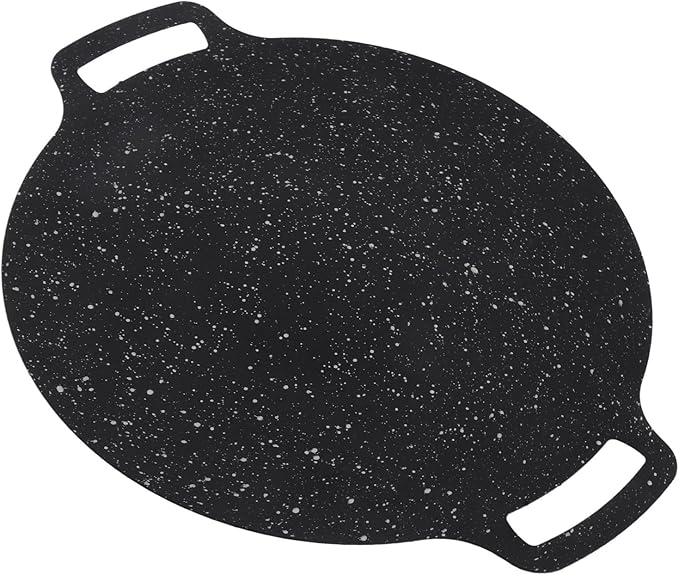 Maifan Stone Korean BBQ Griddle Pan 12 6 inch Nonstick Flat Top Grill for Indoor Kitchens Outdoor Camping Sizzling KBBQ Parties