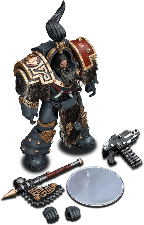 JOYTOY Warhammer 40K 1/18 Action Figures, Space Wolves Varagyr Wolf Guard Squad Varagyr Terminator 1 Perfect for Collectors & Decor, Ideal Gift for Birthdays, Christmas, Character Figure - JT5734