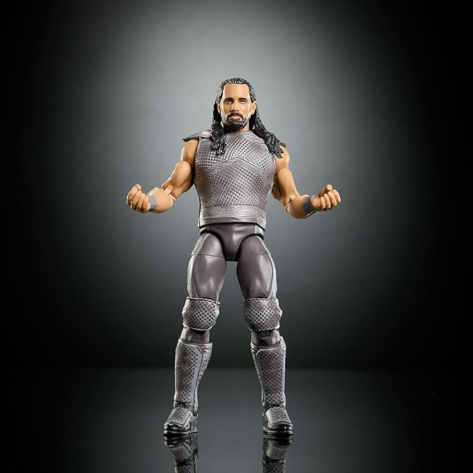 Mattel WWE Elite Collection Action Figure & Accessories, Premium Live Event Seth Rollins Set, Survivor Series with Sam Roberts Build-A-Figure Parts