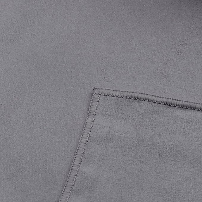 Eunzel Hot Yoga Towel Non Slip Yoga Mat Towel Non-Slip Sweat Absorbent Microfiber Towel for Hot Yoga, Pilates and Workout 72" x 26.5", Dark Grey