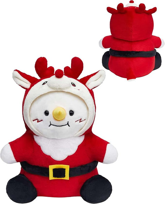 OLAOLA Christmas Reindeer Snowman Plush 15 Inch Cute Snowman Stuffed Animals Plush Toy Soft Doll Pillow for Kids Adults