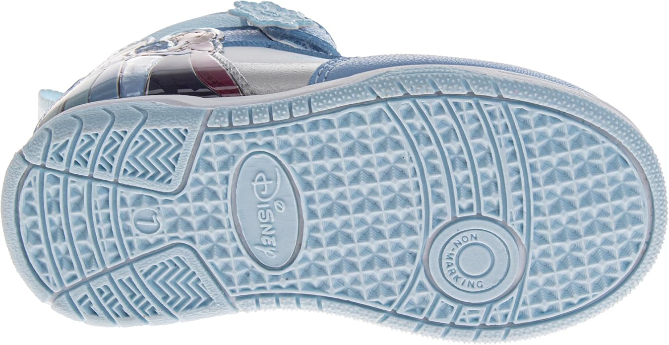 Josmo Girls High Top Sneakers Minnie Mouse Frozen Elsa Anna Paw Patrol Skye Lilo & Stitch Moana Character Shoes for Girls Size Toddler to Little Kid