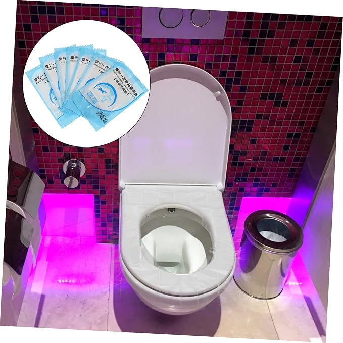 2bags Disposable Toilet Seat Covers Thickened Cushions for Travel Individually Wrapped Portable Toilet Pads for Cleanliness and