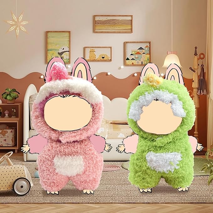 Doll Clothes Cute 17cm Doll Pink Dinosaurs Outfits for Clothes Set Faking Animal Style Jumpsuit Halloween Dolls Outfit Accessories