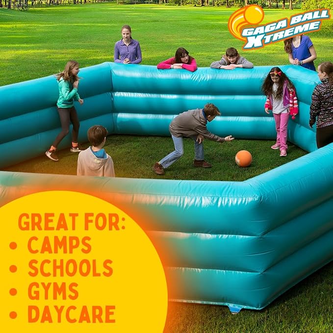 GagaBall 5 Inch Playground Balls with Air Pump (4 pk, Animals) - Durable Rubber Balls Official Size for Dodgeball & Handball - Great for Outside Play, 4 Square & Game to Play at Kids Birthday Parties