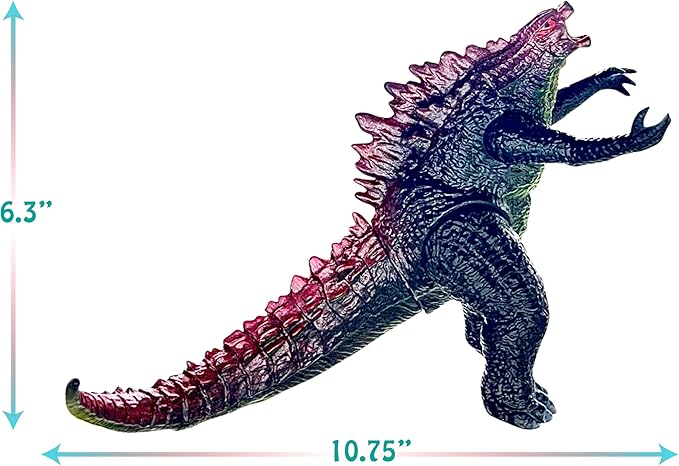 TwCare Godzilla vs. Kong Toy Action Figure: King of The Monsters, Movie Series Movable Joints Soft Vinyl, Travel Bag