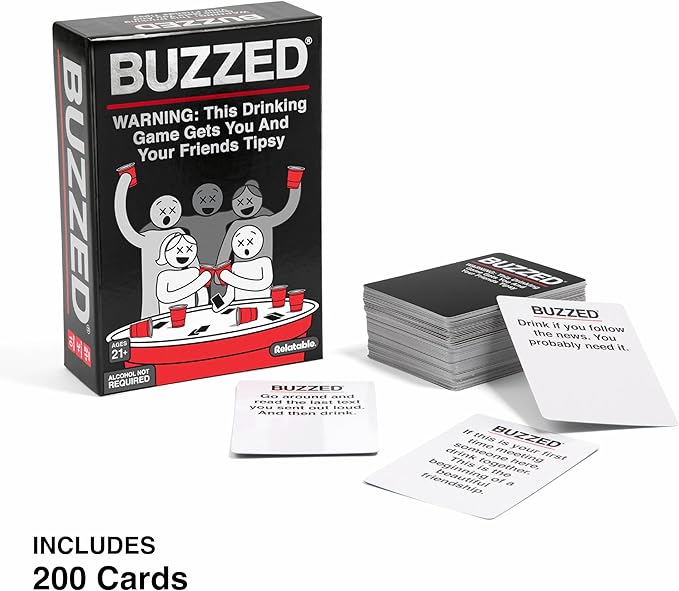 WHAT DO YOU MEME? Buzzed: Hilarious Party Game with 200 New Cards – The Ultimate Drinking Card Game for Adults, Perfect for Game Night, Adult Fun, Good Times, and Unforgettable Bachelor Party Laughs