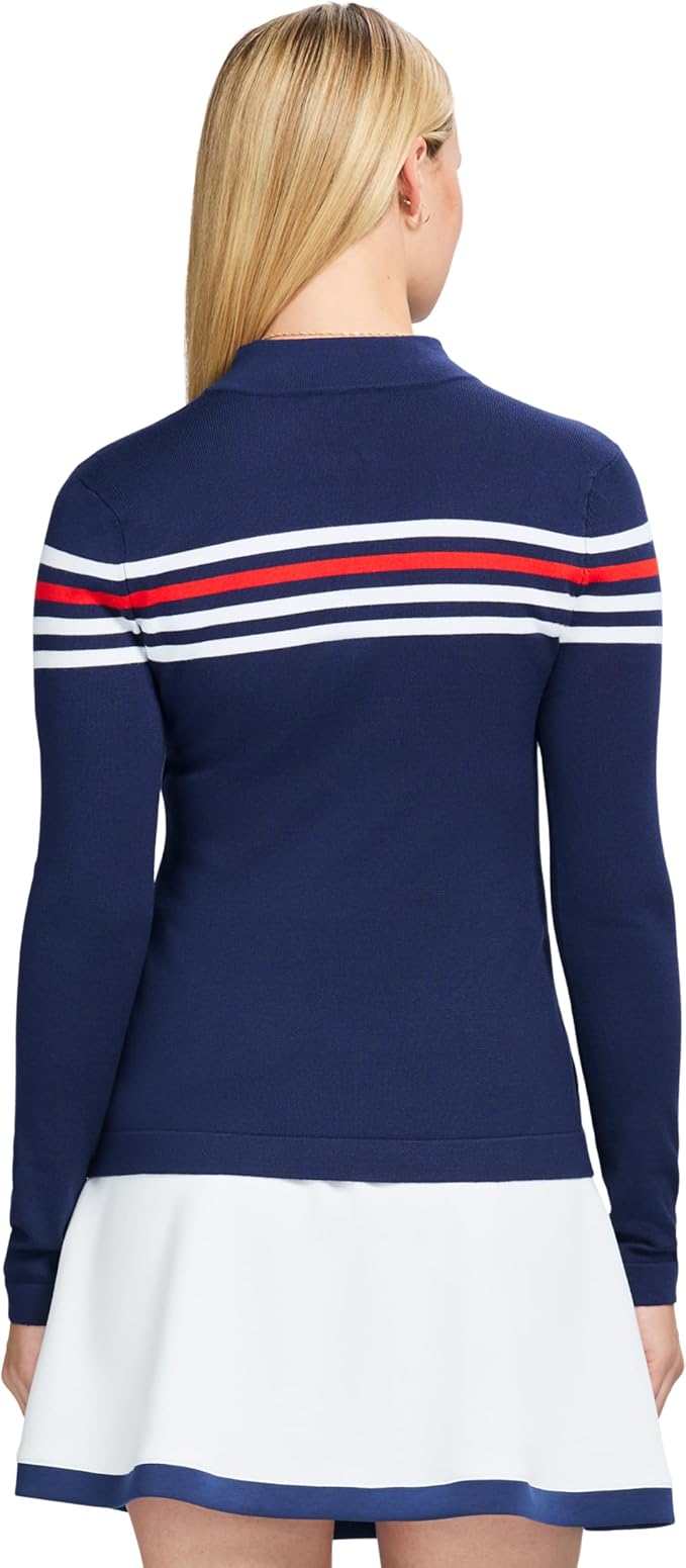 Izod Women's 1/4 Zip Pullover Performance Stretch Long Sleeve Golf Running