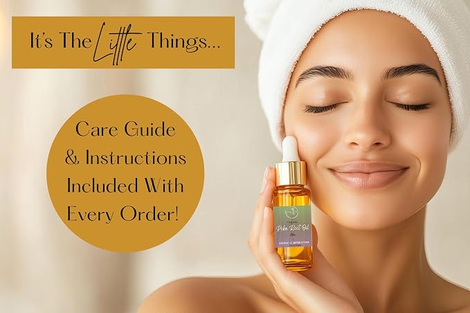 Organic Poke Root Castor Oil | Vegan Lymphatic Support | Cysts, Boils, Fibroids, Swollen Lymph Nodes, Breast & Joint | Natural Deep Tissue Massage | Made in The USA (1oz, Lilac)