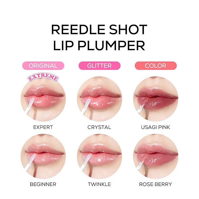 VT COSMETICS Reedle Shot Lip Plumper in Usagi Pink, Hydrating Plumping Lip Gloss, High Shine Finish, Infused with Jojoba Oil & Hyaluronic Acid, Korean Beauty Makeup, 0.15 oz.