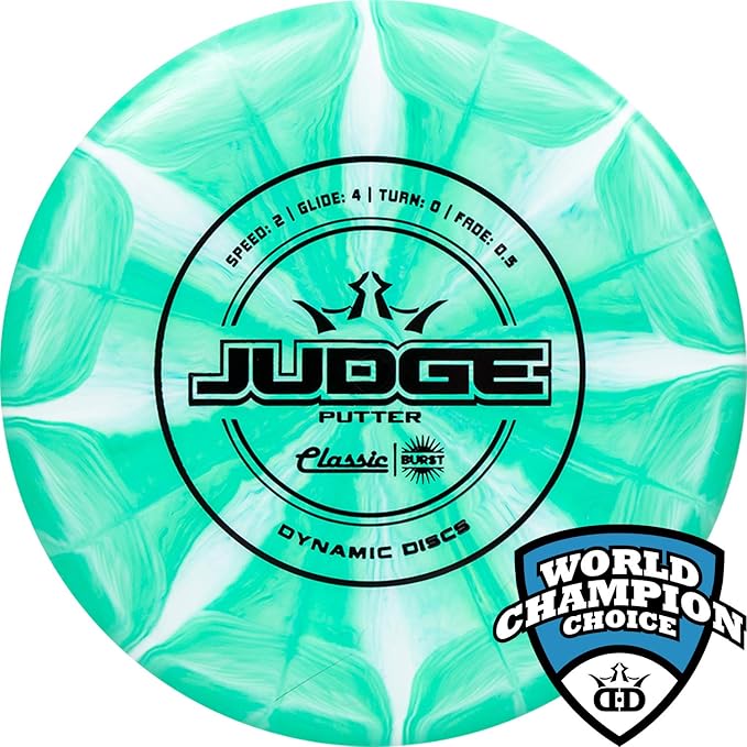Dynamic Discs Judge Disc Golf Putter, Men and Women Frisbee Golf Putter Set, 170g+, Discs Golf Color & Stamp Will Vary, 5 Pack