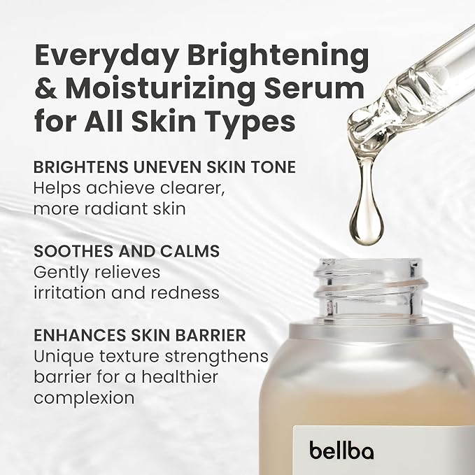 Dewy Rice Glow Serum Korean Serum for Face - K-beauty Skincare Rice Brightening Essence - Get Even Tone and Glass Skin - Hydrating, Lightweight, Non-Comedogenic (1 fl.oz)