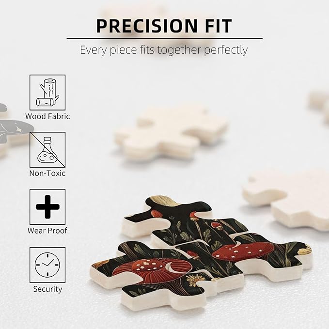 Cafemira 500 Pieces Jigsaw Puzzles for Adults,Golden Winged Moth & Floral Mystery Wall Decor,Great for Relaxation and Display,Every Piece is Unique,Exercise Hands on Skills and Thinking