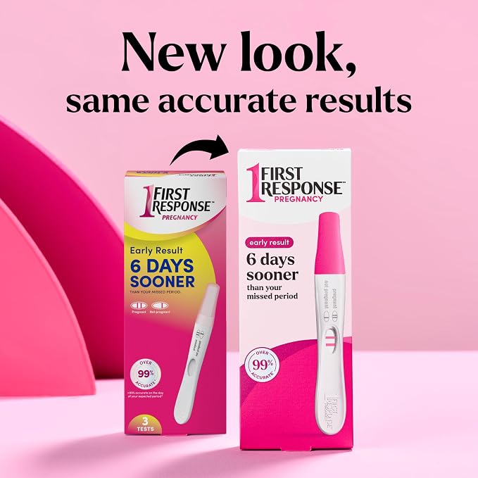 First Response Early Result Pregnancy Test, 2 Pack (Packaging & Test Design May Vary)