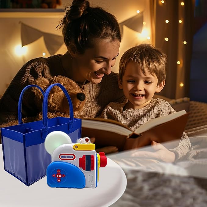 Klawdsky Case for Story Dream Machine Books Starter Set, Portable Storage Case for Storytime Audio Play Real for Little Tikes Character Collection