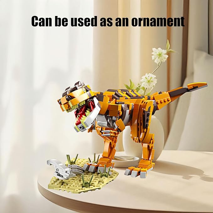 Jurassic Dinosaur Blocks Toys Set Compatible with Lego,656 Pcs Dinosaur Park World Toys for Age 7 8 9 10 11 12 13 14 Years,Giganotosaurus Toy for 7-9 Year Old Boy Christmas Birthday
