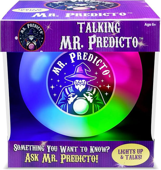Mr. Predicto Fortune Teller Crystal Ball - Halloween Games for Kids, Ask Question & He Speaks Answer, Perfect Fortune Telling Costume Women (1 Ball Included)