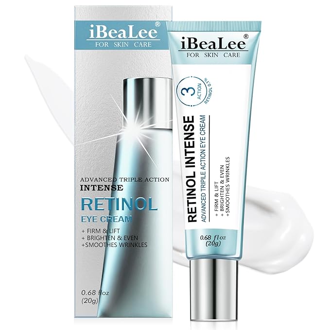 Temporary Tightener Eye Cream-Instantly Reduces Under- Bags, Dark Circles & Wrinkles, Anti-Aging with Retinol & Hyaluronic Acid, Under Eye Creams Suit Women Men Firm Smooth firming Non-Greasy-ABCNBA