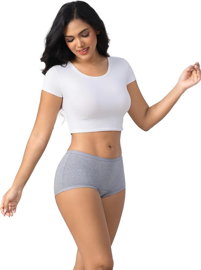 Goat Union Organic Cotton Boyleg Period Underwear for Women & Teens - Moderate Absorbency Period Panty