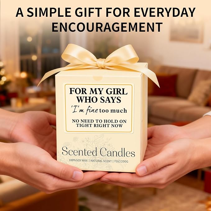 Friendship Gifts for Women - Friends Candle Gift for Friends, BFF, Girls, Bestie, Sister - Best Friendship Candle for Birthday Anniversary, Mothers Day Gift for Women - Orange Scented Candle