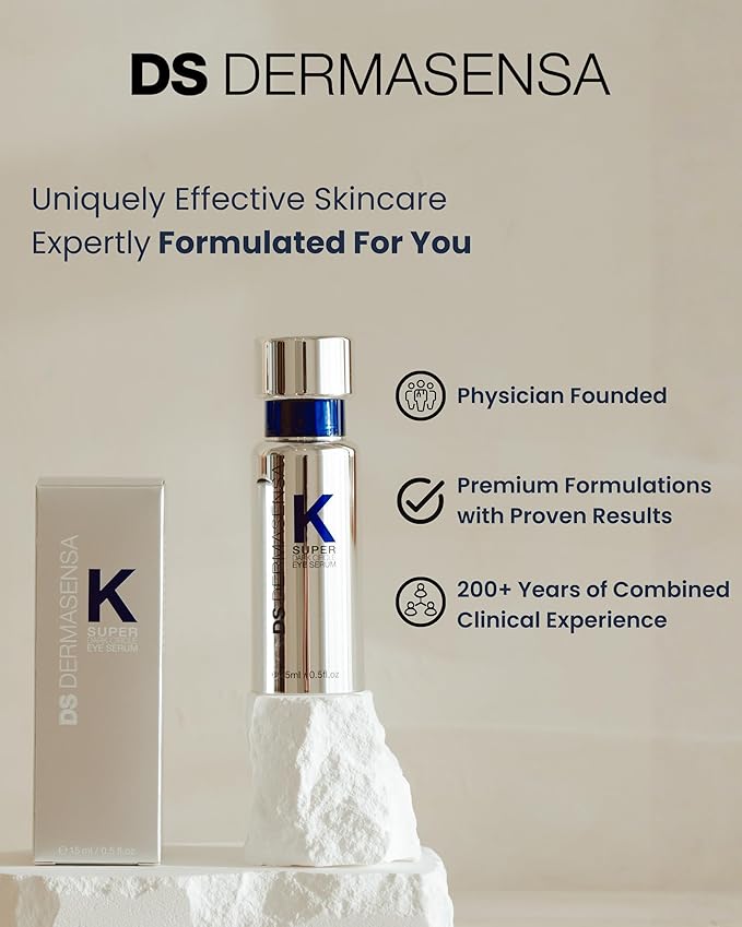 K Super Eye Serum, 0.5 fl oz (15ml) – Vitamin K & Arnica Formula for Dark Circles & Puffiness