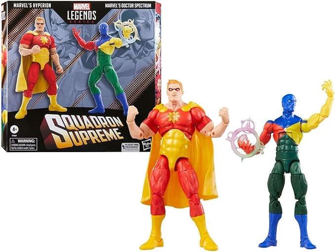 Marvel Squadron Supreme Legends Pack of 2 Marvel's Hyperion & Marvel's Doctor Spectrum 6-inch Action Figures