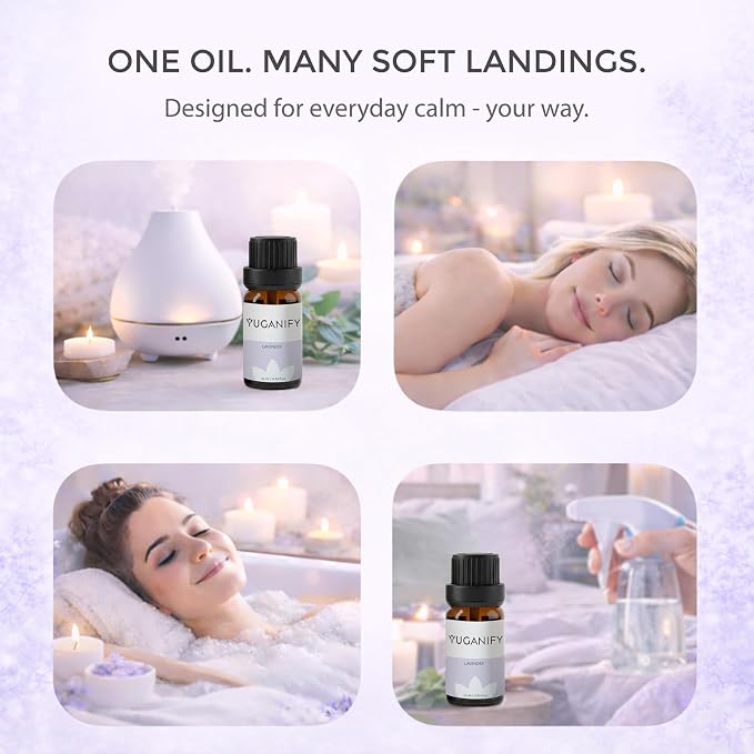 Lavender Essential Oil Pure & Undiluted – Premium Lavender Oil for Diffuser, Aromatherapy & Relaxation – Natural Lavender Essential Oil for Skin & Hair Care, 10 ml