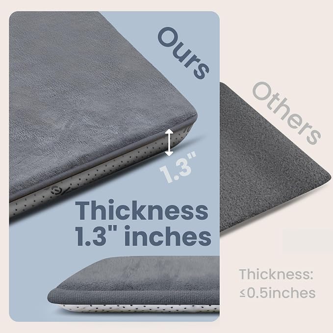 Huloo Sleep Baby Play Mat for Floor,50"×65" Playpen Mat for Toddler,Infant,Kids,1.3" Thick Elasti Foam Non-Slip Nursery Rug,Water Repellent Soft Padded Floor Mats for Tummy Time,Crawling(Dark Grey)