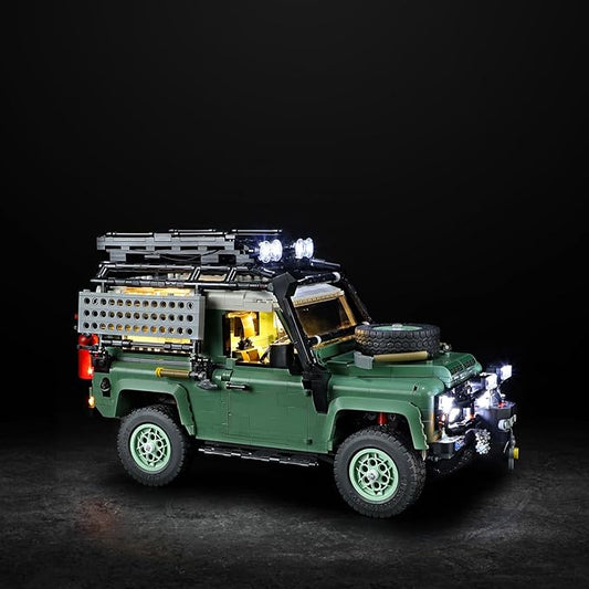 Vaodest Light for Lego 10317 Icons Land Rover Classic Defender 90 Set,Design and Configuration Compatible with Model 10317(Light Only, Not Building Block Kit)
