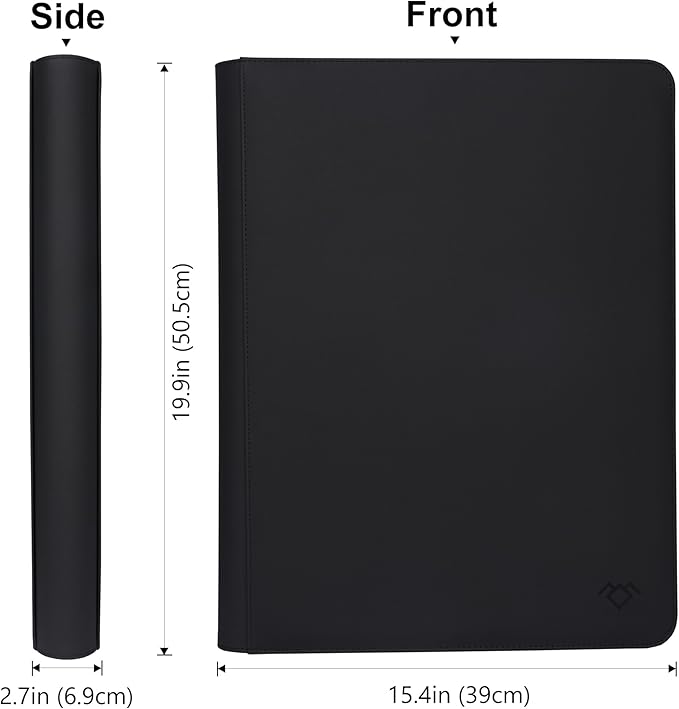 GrinOwl 16 Pocket Top loader Binder, Holds 640 Top Loaders, Large Top loader Card Binder with Sleeves for Cards in 3" x 4" Top loaders