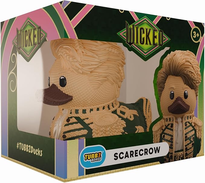 TUBBZ Boxed Edition: Wicked for Good - Scarecrow Cosplaying Rubber Duck Vinyl Figure – Official Collectible for Fans of Wicked