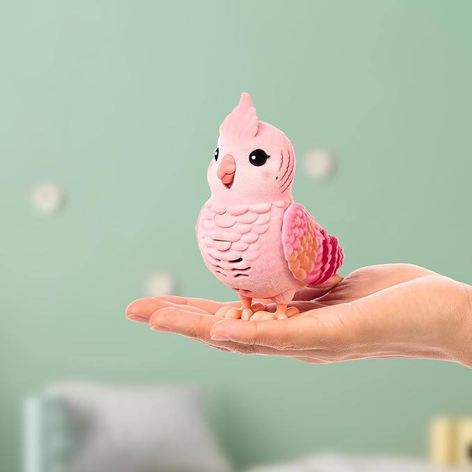 Little Live Pets My Really Real Talking Bird Toy & Cage - Rosie, Interactive Voice Repeating Toy, 20+ Sounds & Reactions, Talking Toys for Kids 5-7