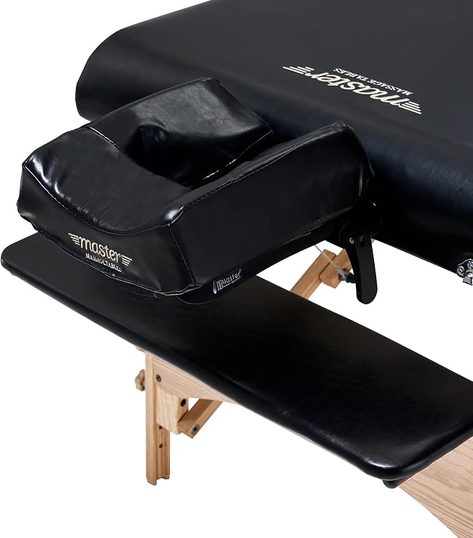Master Massage 32" Extra Large Gibraltar LX Portable Massage Table Beauty Salon Bed with Ambient Lighting System