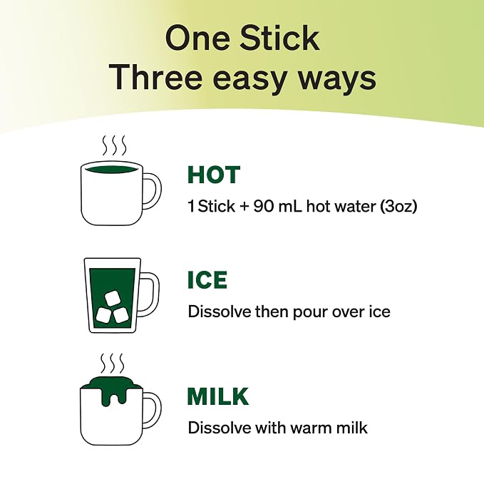 Damtuh Matcha Latte 20g x 7 Sticks – Ceremonial Grade Creamy Korean Matcha Latte Powder Mix, Instant Green Tea Drink for Smooth Café-Style Sweetened without sugar