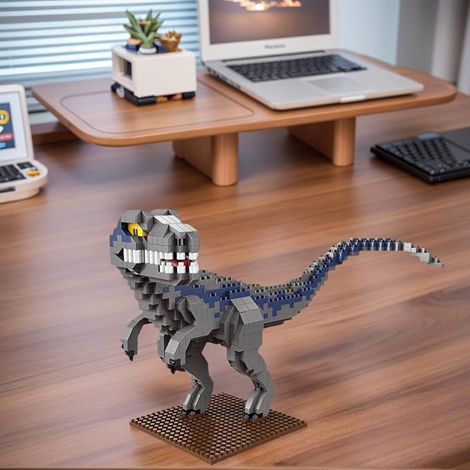 Dinosaur Micro Mini Building Block Sets for Adults, No Compatible with Lego, Building Toys for Home & Office Decor, MOC 3D Creative Model Gifts for Christmas