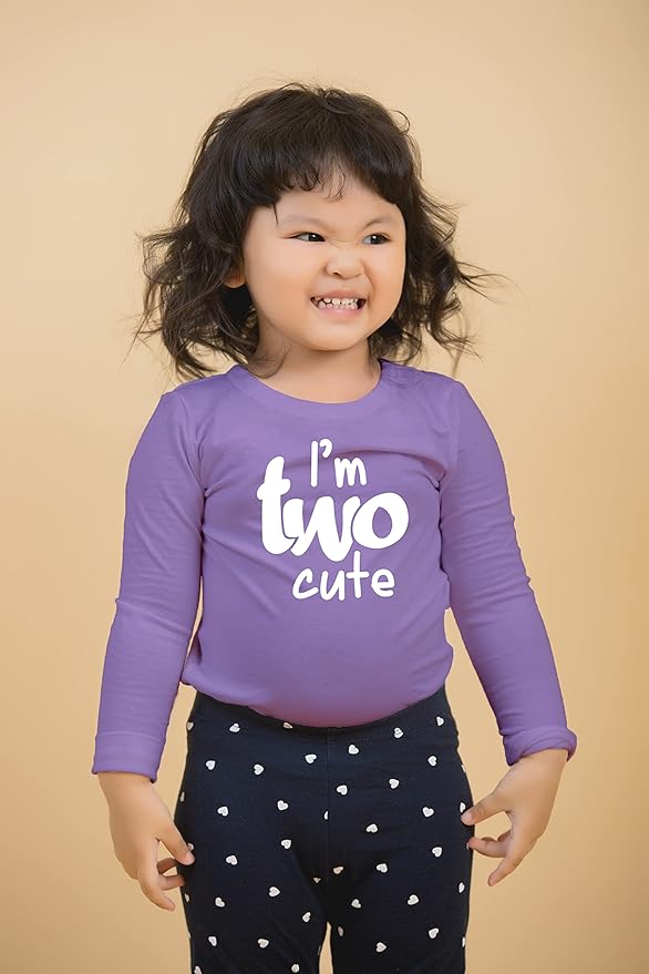 2nd Birthday Outfits for Toddler Girls im Two Cute Shirt Girl 2 Years Old Second Birthday
