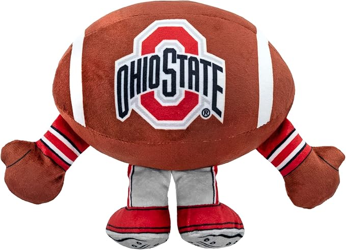 Bleacher Creatures Ohio State Buckeyes 8" Kuricha Football Sitting Plush- Soft Chibi Inspired Plush