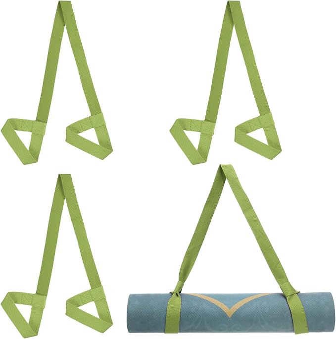 PATIKIL Yoga Mat Strap, Adjustable Yoga Mat Carrier Straps Sling Cotton Anti Slip Mat Holder Stretching Band
